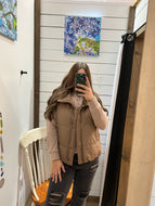 Cinnamon Sugar Puffer Vest