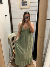 Load image into Gallery viewer, Cancun Maxi Dress - Moss
