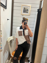Load image into Gallery viewer, Vintage Latte Colorblock Top
