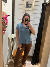 Load image into Gallery viewer, Change of Plans Chambray Top
