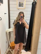 Gauze Dress - Black