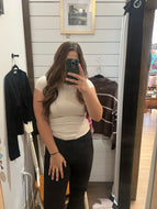 Sand Beige Baby Tee