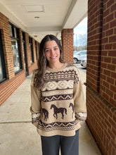 Load image into Gallery viewer, Save a Horse Oversized Knit Sweater
