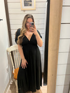 Black Meadows Maxi Dress