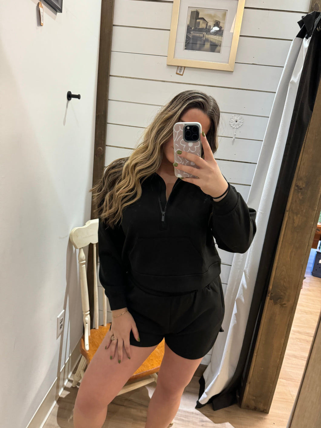 Black Half Zip