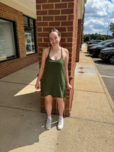 Load image into Gallery viewer, Victory Active Dress - Army Green
