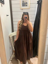 Load image into Gallery viewer, Leanna Tiered Maxi Dress - Mahogany
