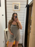 Jersey Romper - Heather Grey