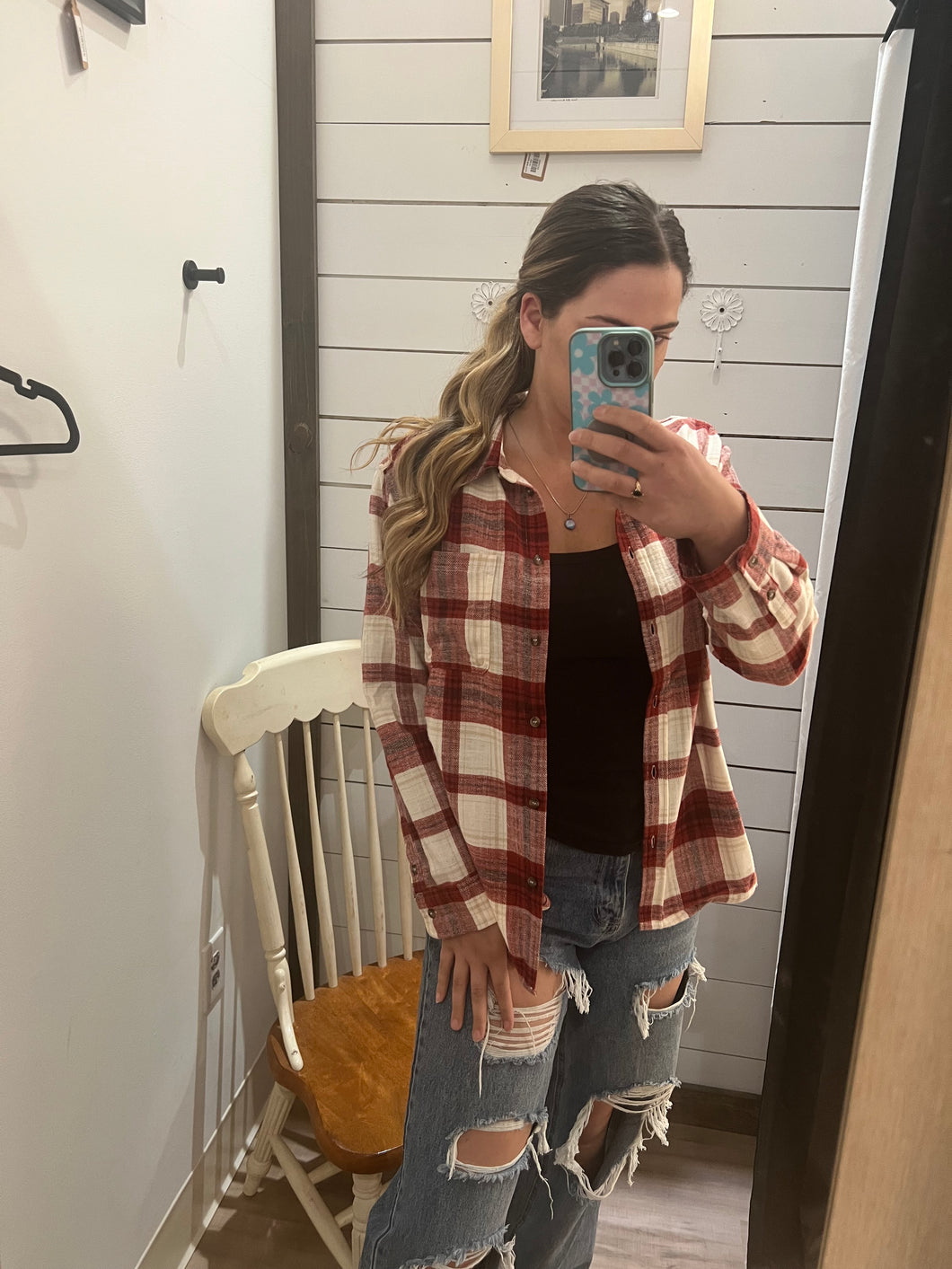 Cozy Day Flannel - Red