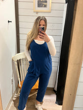 Load image into Gallery viewer, Carson Relaxed Jumpsuit - Navy
