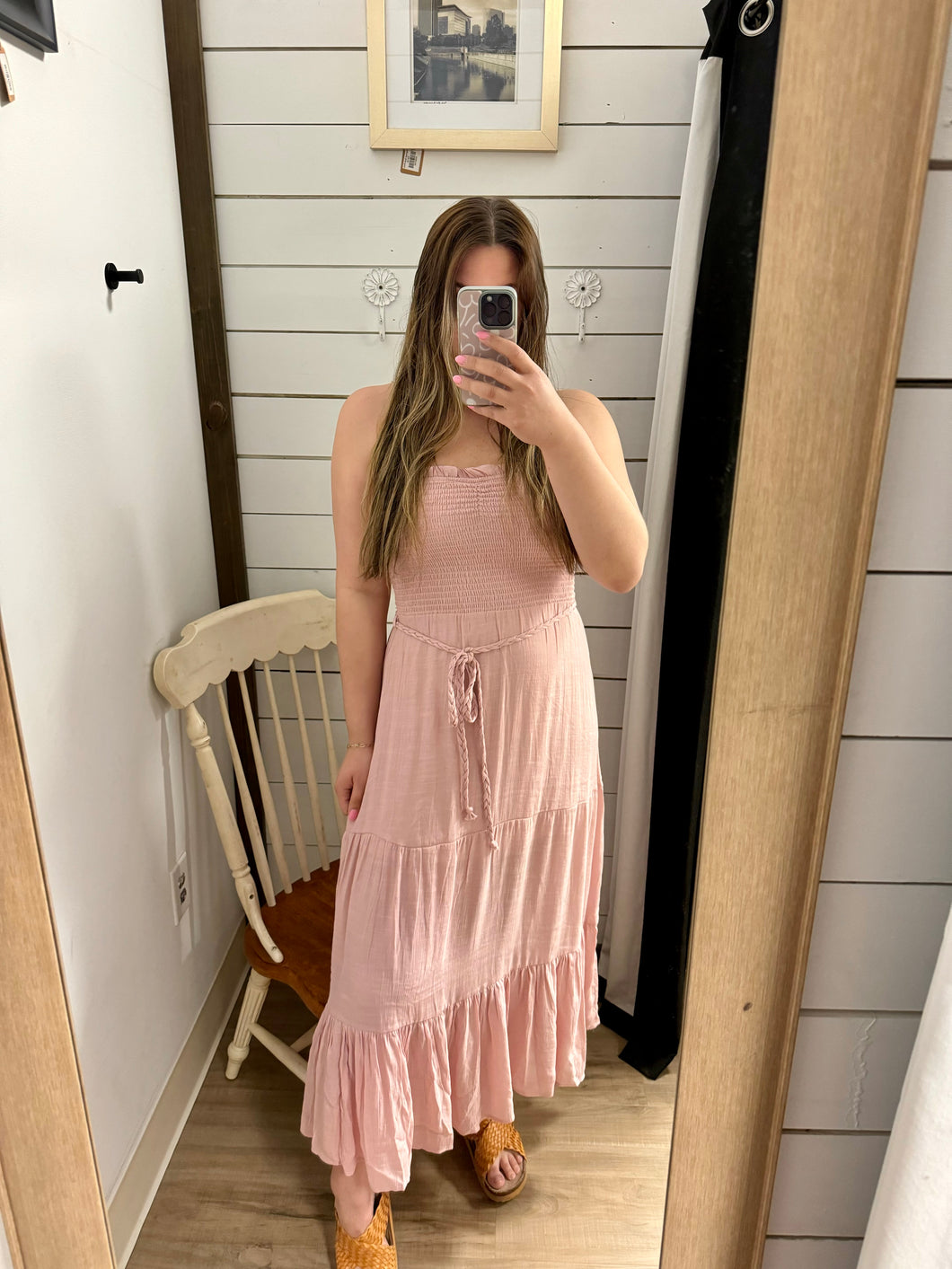 Rosette Maxi Dress