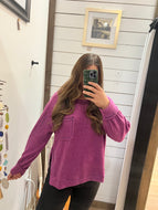 Crisp Morning Sweater - Lt Plum