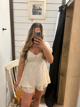 Load image into Gallery viewer, Bottomless Mimosa Romper Dress
