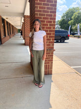 Load image into Gallery viewer, Olive Linen Pants
