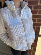 Load image into Gallery viewer, Patchwork Quilted Puffer Vest
