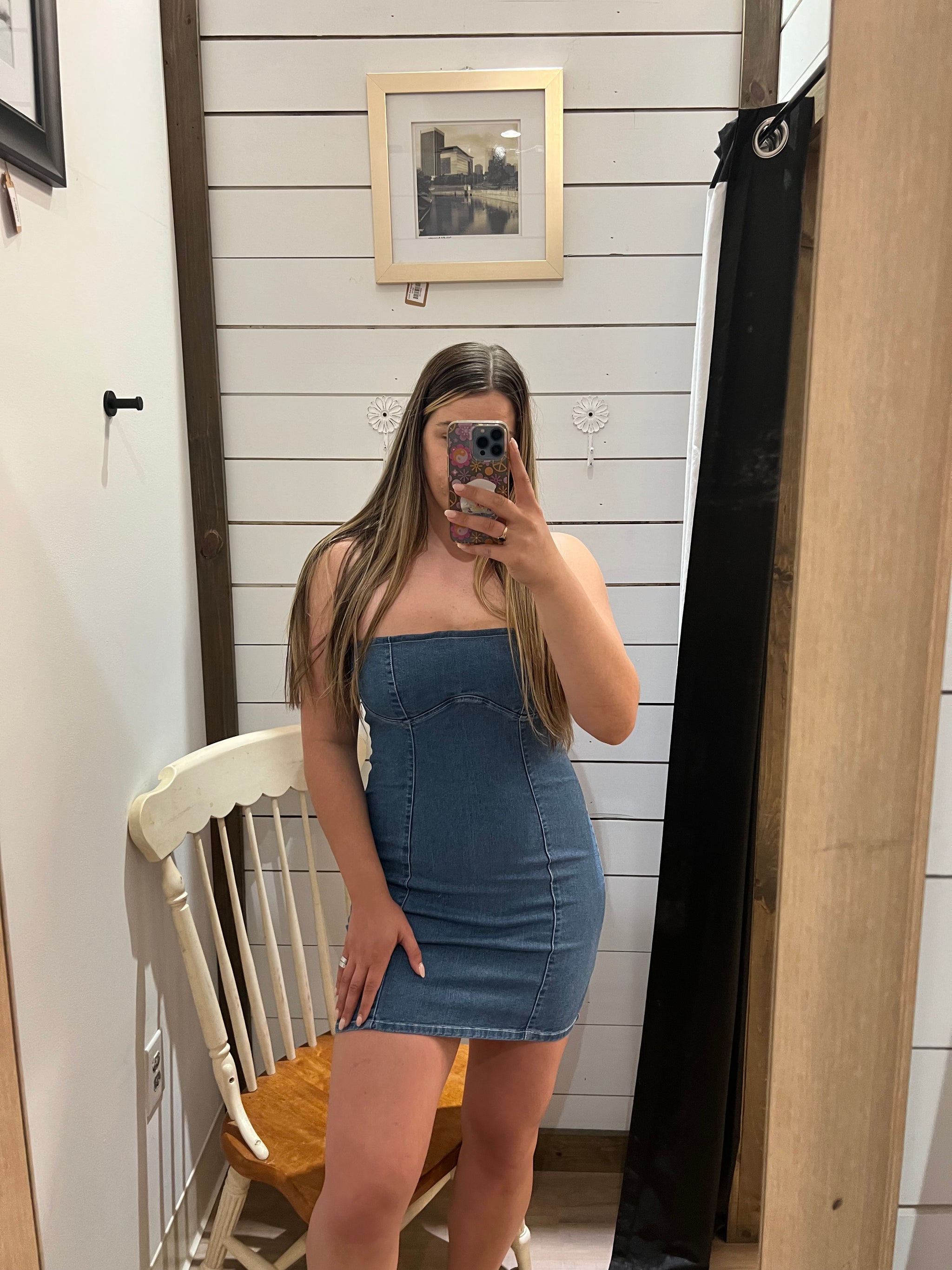 Strapless Denim Mini Dress Shop Siesta Strapless Denim Mini Dress Shop Siesta
