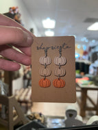 Pumpkin Clay Dangles