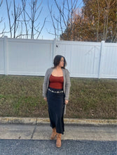 Load image into Gallery viewer, Satin Nights Maxi Skirt

