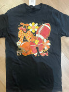 Floral Football Graphic Tee