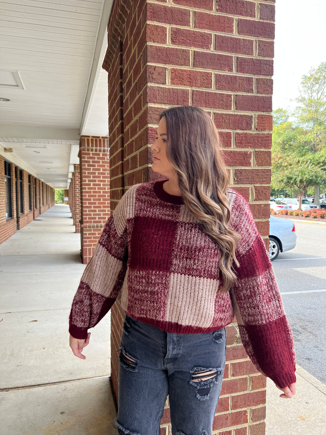 Bonfire Nights Plaid Sweater