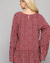 Load image into Gallery viewer, Floral Bell Sleeve Top
