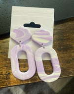 Purple Marbled Dangle